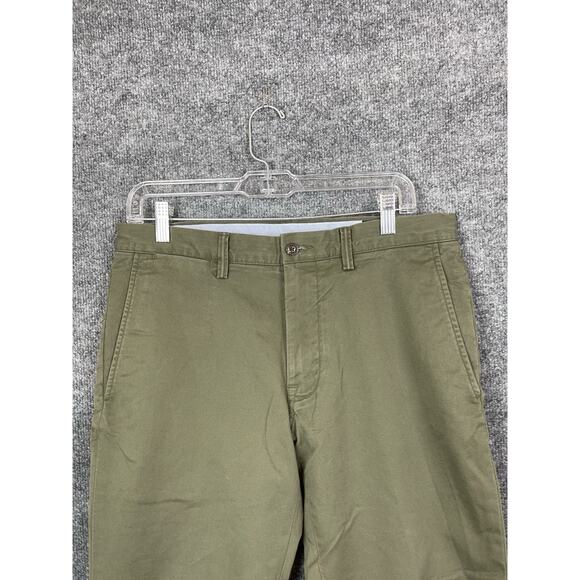 Polo Ralph Lauren Stretch Slim Fit 32X30 Side Pockets Olive Green Chino - Picture 2 of 7